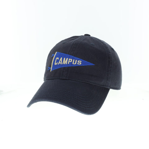 Campus Relaxed Twill Cap, Navy