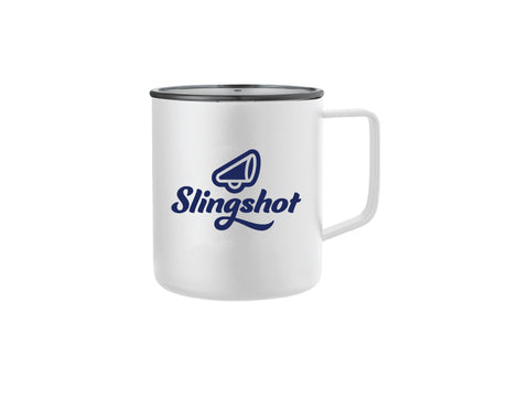 Slingshot Vacuum Insulated 14oz Camper Mug, White Copper