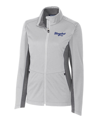 Slingshot Ladies Cutter & Buck Navigate Softshell Jacket, Polished Grey (LCO00032)