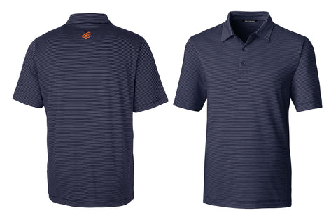 Slingshot Cutter & Buck Forge Pencil Stripe Performance Polo, Navy (MCK00144)