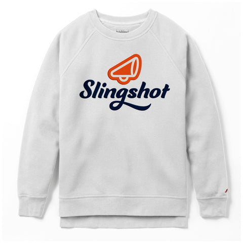 Slingshot L2 Brands Ladies Crew Sweatshirt, White