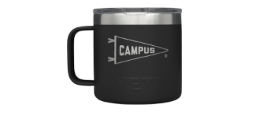 Campus Yeti Rambler 14 oz Coffee Mug Black