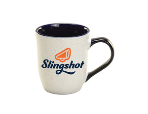 Slingshot Granite 16oz Ceramic Mug w/ Blue Interior