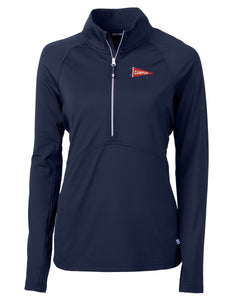 Campus Ladies Cutter & Buck Adapt 1/2 Zip Pullover, Navy (LCK00128)