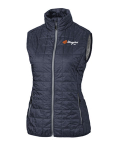 Slingshot Ladies Cutter & Buck Rainier Full Zip Vest, Anthracite Melange (LCO0008)