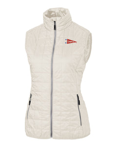 Campus Ladies Cutter & Buck Rainier Full Zip Vest, Coconut (LCO0008)