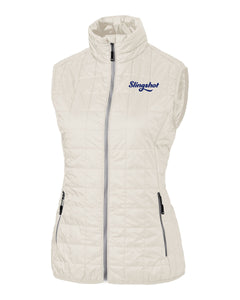 Slingshot Ladies Cutter & Buck Rainier Full Zip Vest, Coconut (LCO0008)