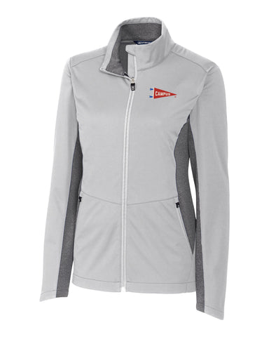 Campus Ladies Cutter & Buck Navigate Softshell Jacket, Polished Grey (LCO00032)