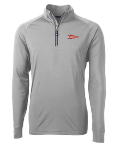 Campus Cutter & Buck Adapt Performance 1/2 Zip, Polished Grey (MCK01143)