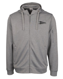 Campus Clique Lift Performance Full Zip Hoodie, Grey Melange (MQK00103)