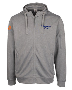 Slingshot Clique Lift Performance Full Zip Hoodie, Grey Melange (MQK00103)