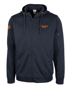 Slingshot Clique Lift Performance Full Zip Hoodie, Navy Melange (MQK00103)