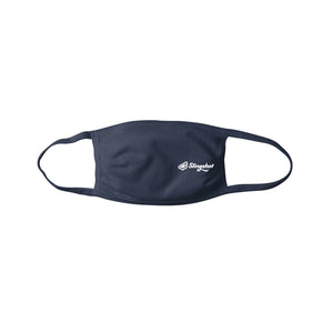 Slingshot Navy Cotton Face Mask w/white logo