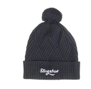 Textured Cuff Beanie, Navy